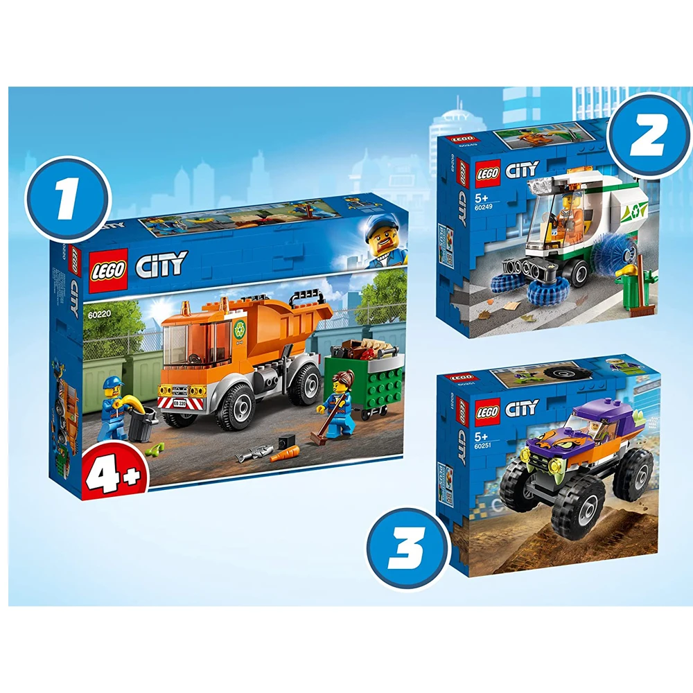 Конструктор LEGO Город классные транспортные средства 66686 игрушечный набор с 3