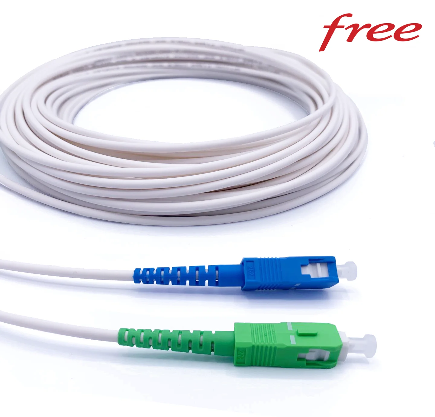 Elfcam®-Кабель/удлинитель оптоволокна {Freebox} -подвязка Simplex одномодовая