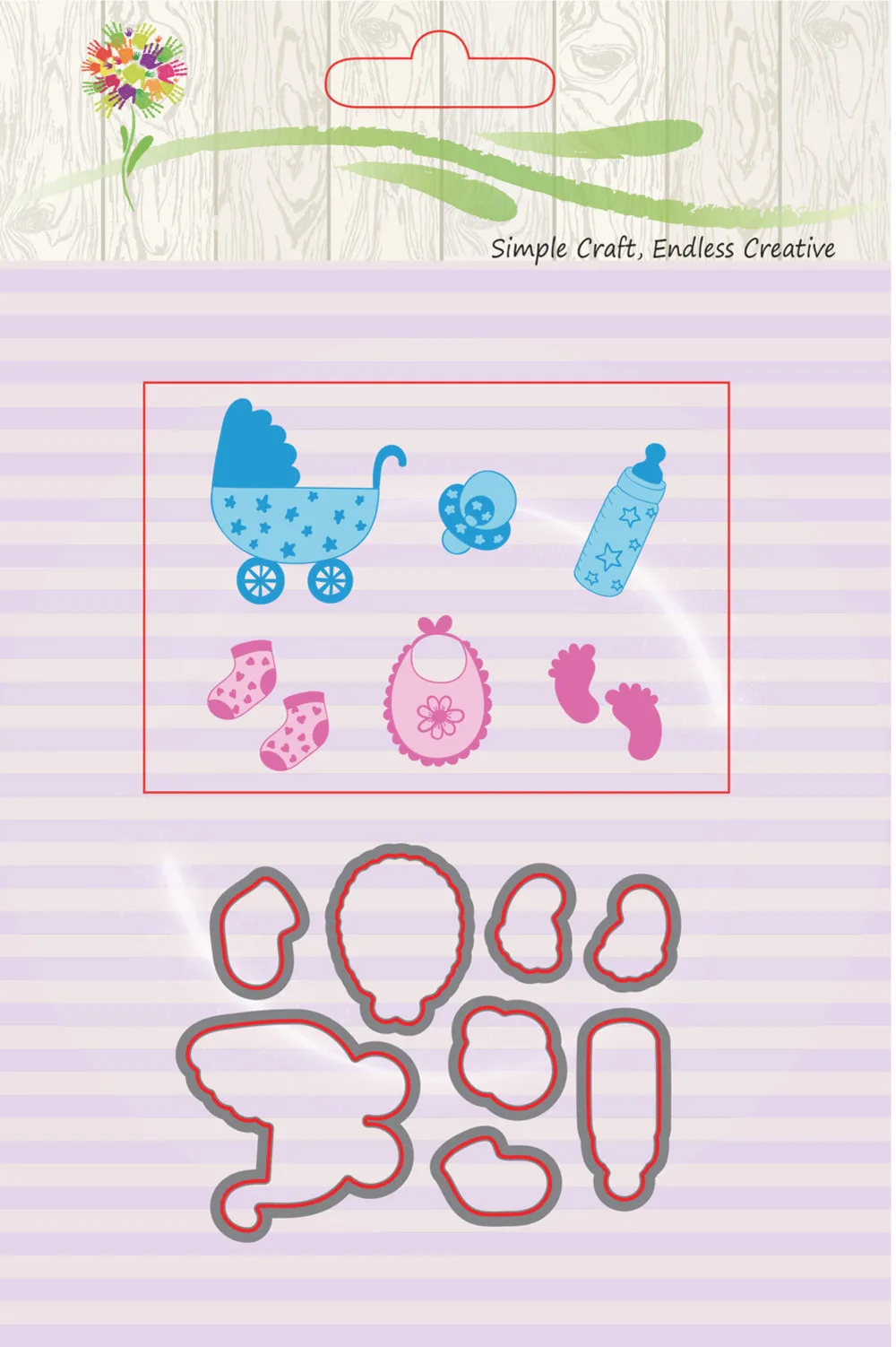 Новый дизайн Детские принадлежности металлические штампы трафарет для