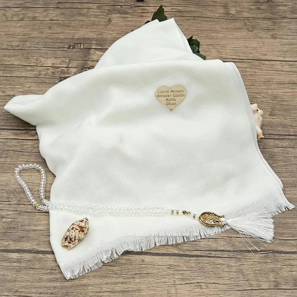 Gift Wrap, Crystal Rosary, Heart Plexiglass, Kraft Acetate Boxed (20×10) Set Mevlid Package Islamic Muslim Ramadan 2022
