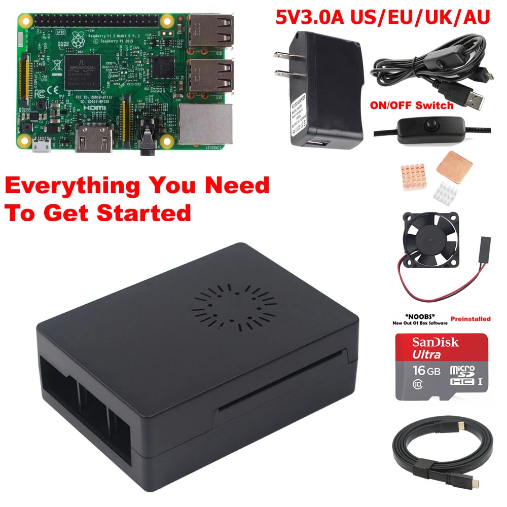Raspberry Pi 3 Model B стартовый набор S3B01 - Комплект: Комплект 3