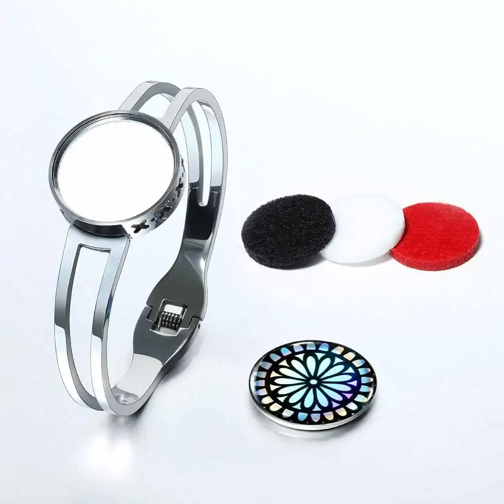 

New Fashion Stainless Steel Bracelet & Bangles Charm Lotus Geometric Design Love Jewelry Gift Viking Accessories For Women