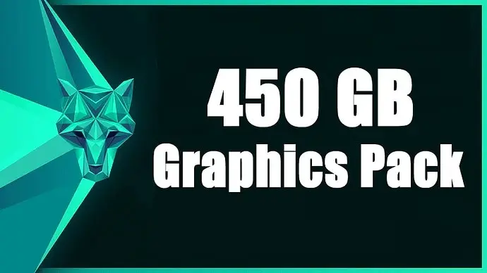 

Mega Bundle Huge Graphics Pack 450GB Vectors Fonts UI Kits PSD's