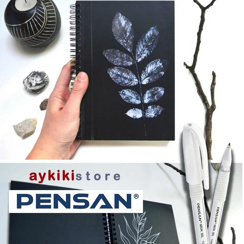 Pensan White Writing Neon Gel Pen High Quality Swiss Tip 1.0 mm School Stationery Ink 1 Pcs | Канцтовары для офиса и дома