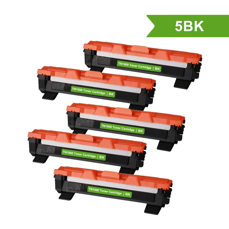 Plavetink черный совместимый тонер-картридж для принтера Brother TN1000 TN1080 TN1070 TN1075 HL1110 HL-1110 TN-1000 TN-1050 TN-1075 TN1075 - Цвет: 5PCS