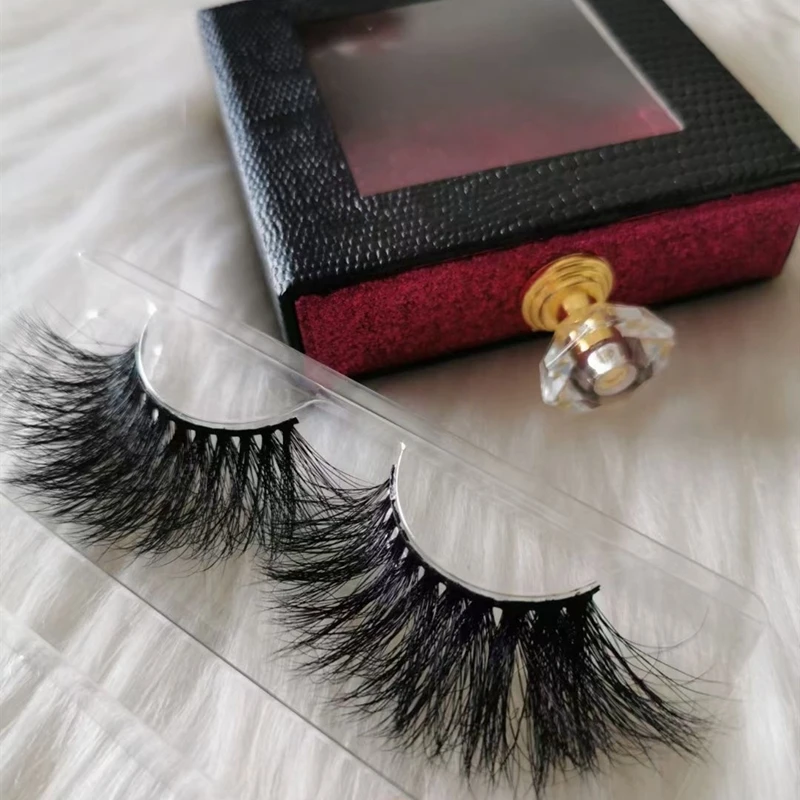 

5D Mink Eyelash 3 Pairs 14-25mm Dramatic Eyelashes Cruelty Free Fluffy Mink Strip Lashes 5D Mink Eyelash Custom Lash Packaging