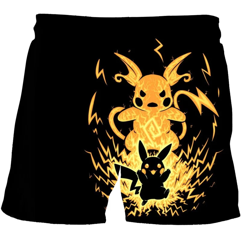 

New Fashion Pikachu Shorts Summer Short Pants Harajuku Pikachu Cartoon Shorts For Baby Boys Kids Casual Tops Girls Short Pants