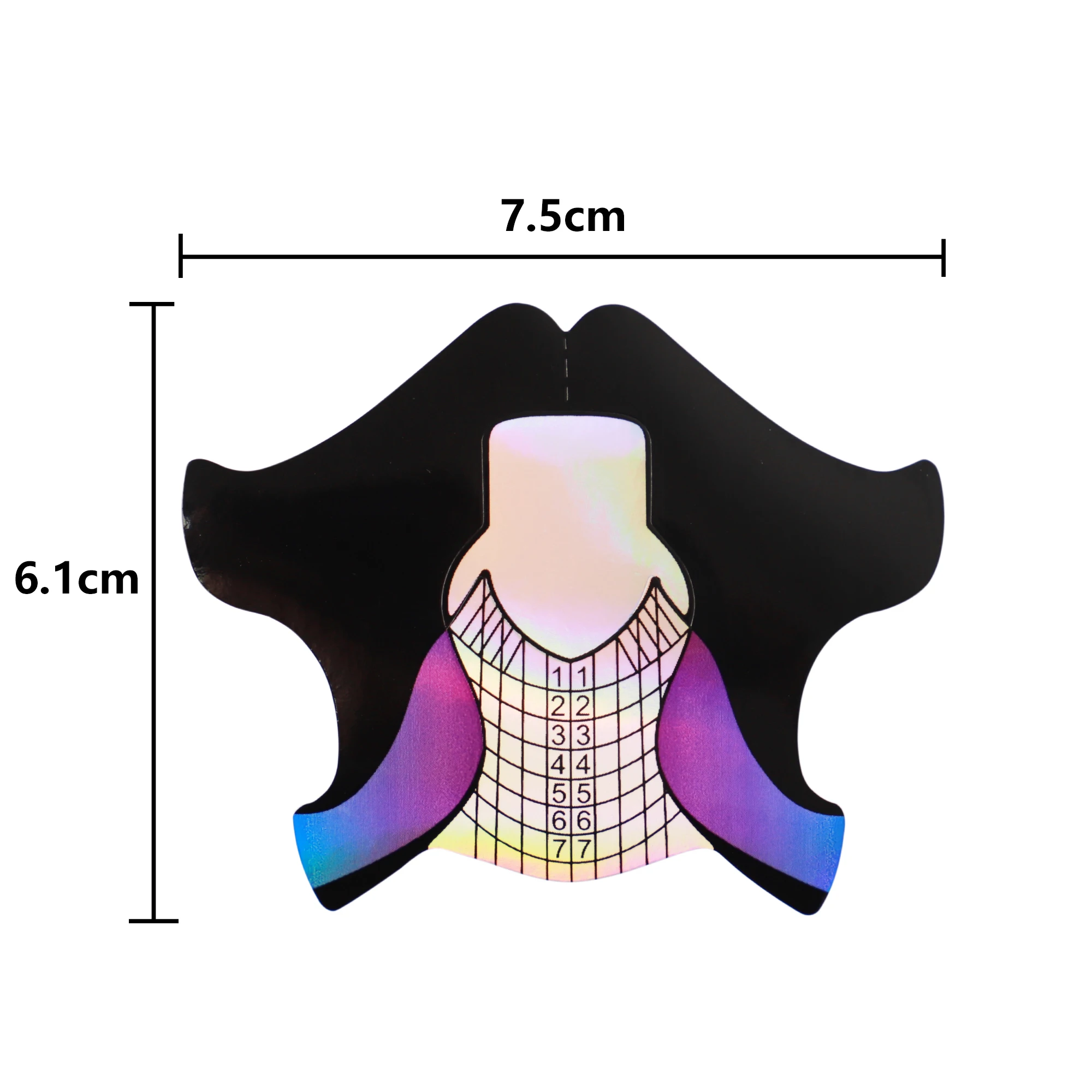 Pro 3 in 1 100/300pcs Nail Forms Pattern Square Rhombus Stiletto Tips Acrylic Curve UV Gel Nails Extension Art Tool Guide | Красота и