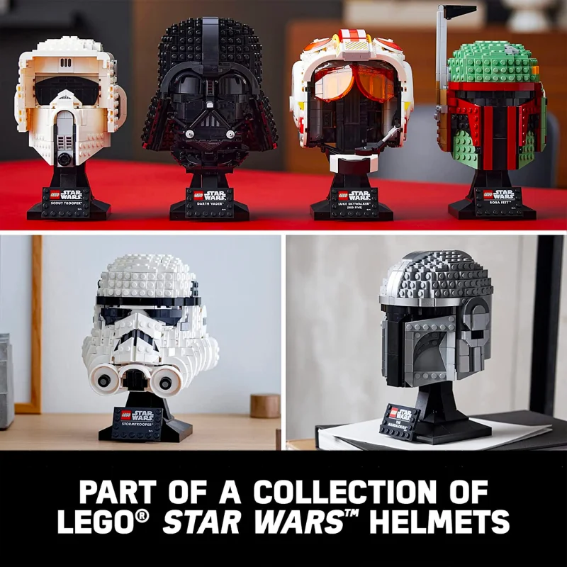 Lego Звездные войны шлем Мандалора 75328 строительные блоки комплект коллекционеров