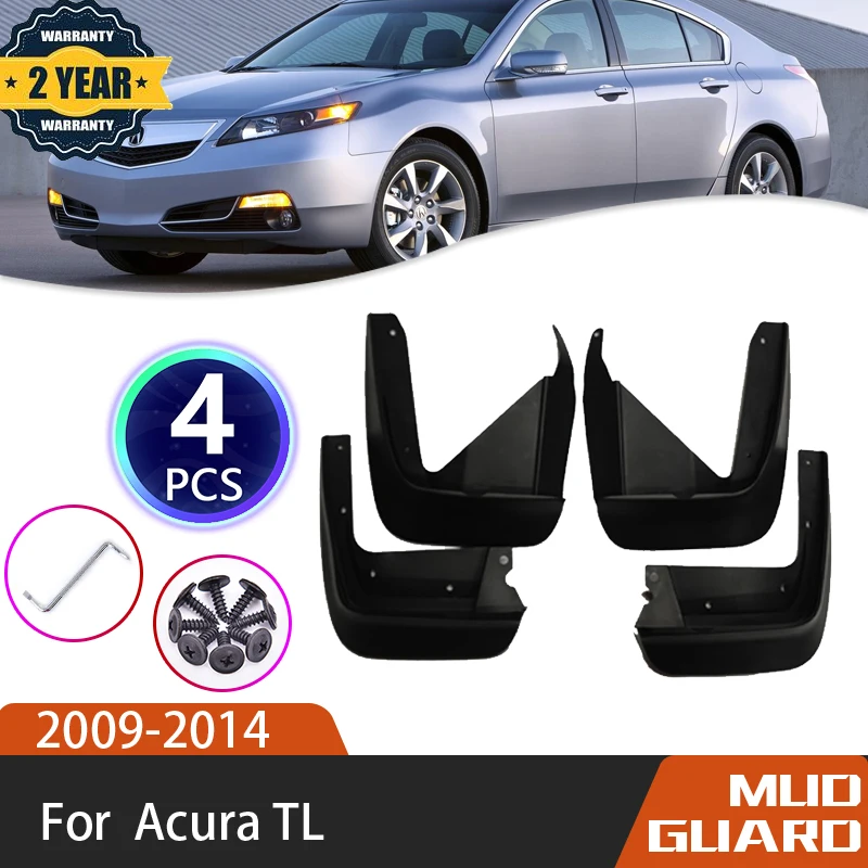 

4 Piece Set Of Car Fender For Acura TL 2009~2014 2010 2011 2012 2013 Fender Splash Fender Automobile Trim Panel Car Accessories
