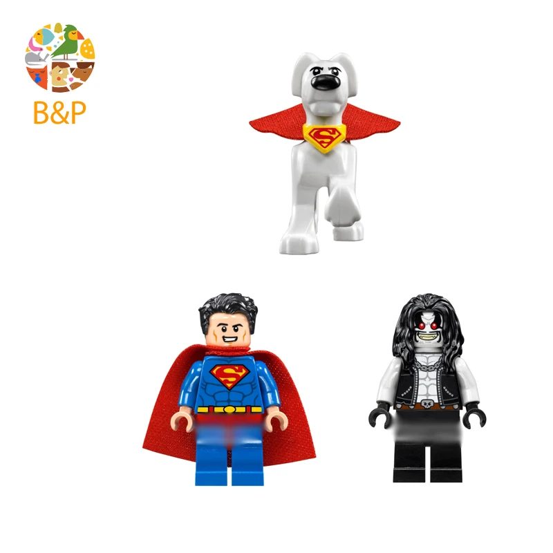 76096 219Pcs Super Heroes Series Krypto Team-up Lobo Batman Model Building Blocks Bricks Education Toys Gift 10842 | Игрушки и хобби