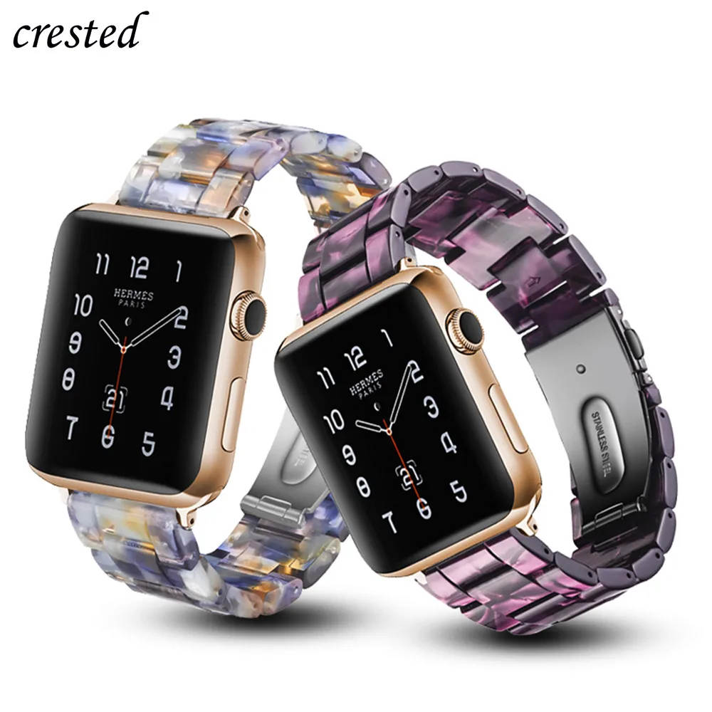 Ремешок резиновый для Apple watch band 44 мм 40 браслет с пряжкой из нержавеющей стали iWatch