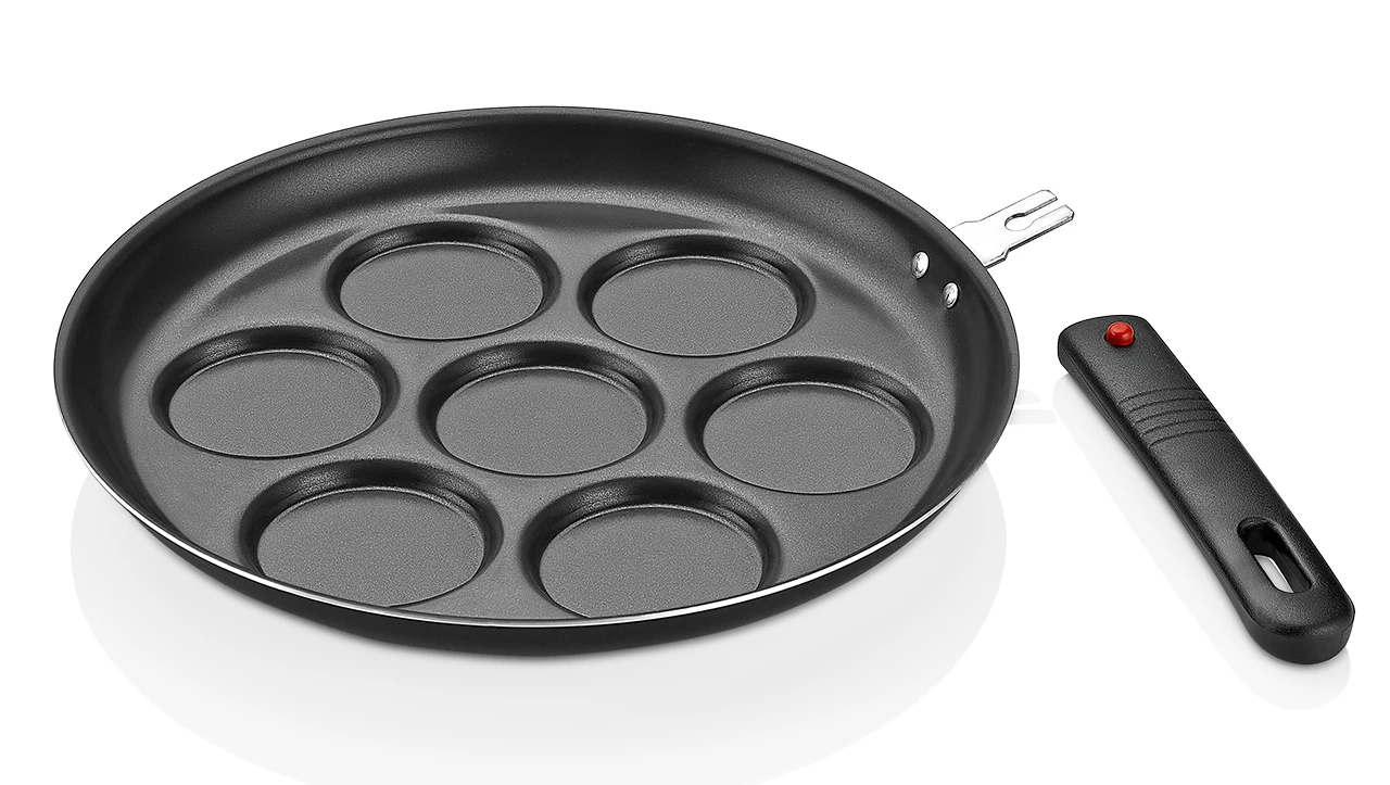 Сковорода для блинов антипригарным съемная ручка 7 Яйцо Блин Блины