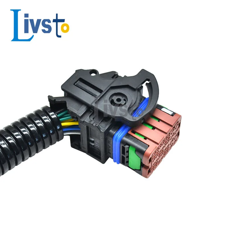 Pinos Molex Cmc Série à Prova Decu Água Ecu Auto Chicote de Fios Conector Plástico Escudo Tomada Esquerda 643201319 com Terminais 48