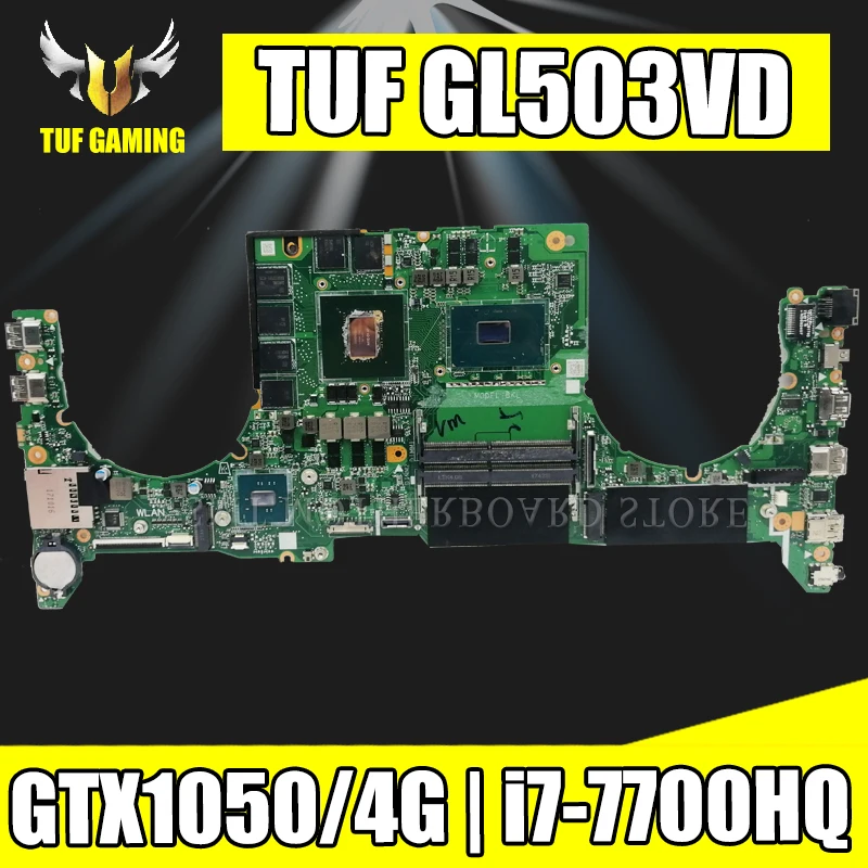 Akemy для For Asus TUF GL503VD GL503VM GL503V Laotop материнская плата DABKLMB1AA0 с i7 7700HQ CPU GTX1050/V4G