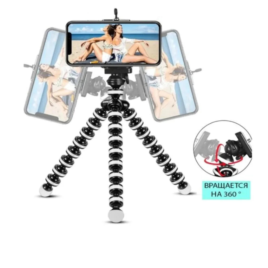 Гибкий штатив для телефона фото-видео техники Z-02 с гибкими ножками на шарнирах 25