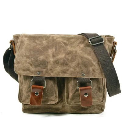 

Versatile Men's Cross body Canvas Messenger Bags Leisure Shoulder Casual Travel Package Male Cross Body Bags New Fashion Man Bag