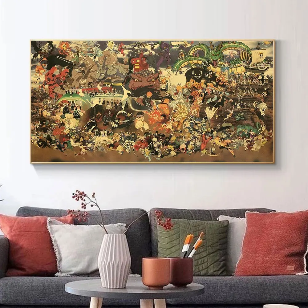 

Dragon Ball Naruto Japanese Anime Canvas Painting Poster Wall Art Print Picture Modern Home Decor Suitable For Bedroom Frameless