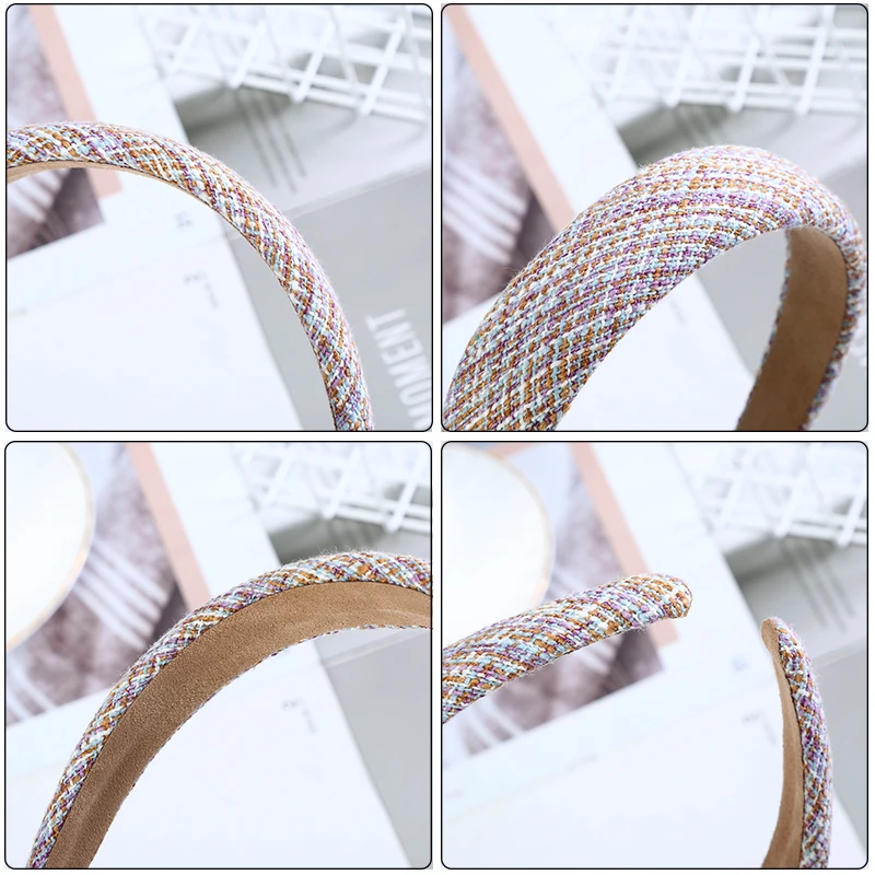 

Fashion Women Cotton Striped Headband Wide Retro Hairband Ladies Hairband Hair Accessories Bezel Head bands Adults Hair Hoop