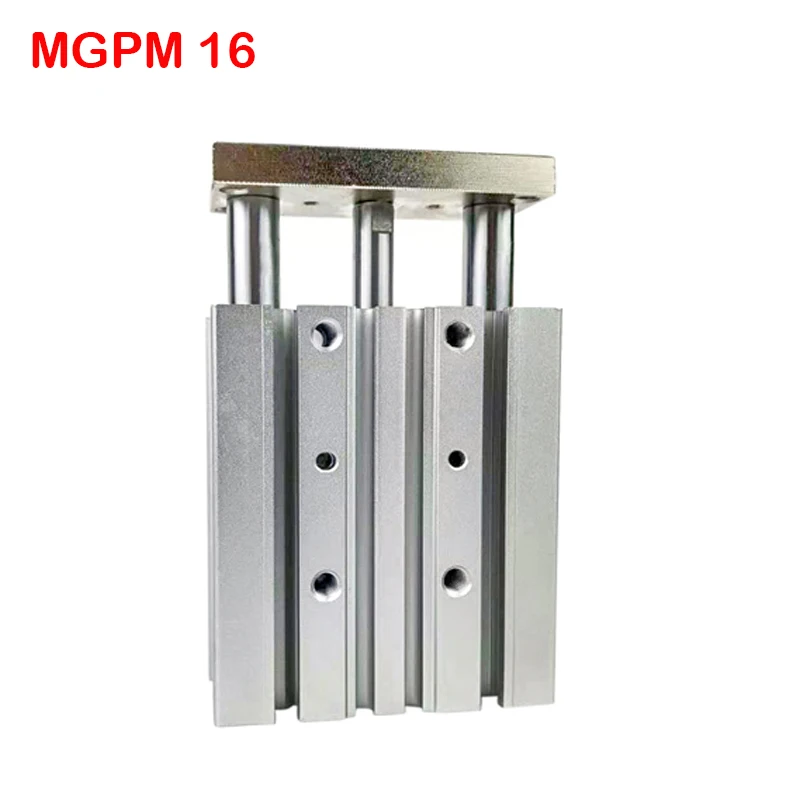 

MGPM16 серия, диаметр 16 мм, Stroke10-150mm поршней, пневмотестер для цилиндра, трехосевой двойной пневматический цилиндр