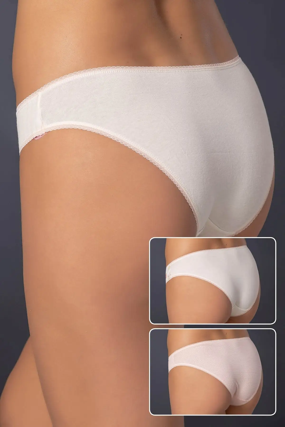 Черные жемчужные женские трусики из хлопка и лайкры | Женская одежда