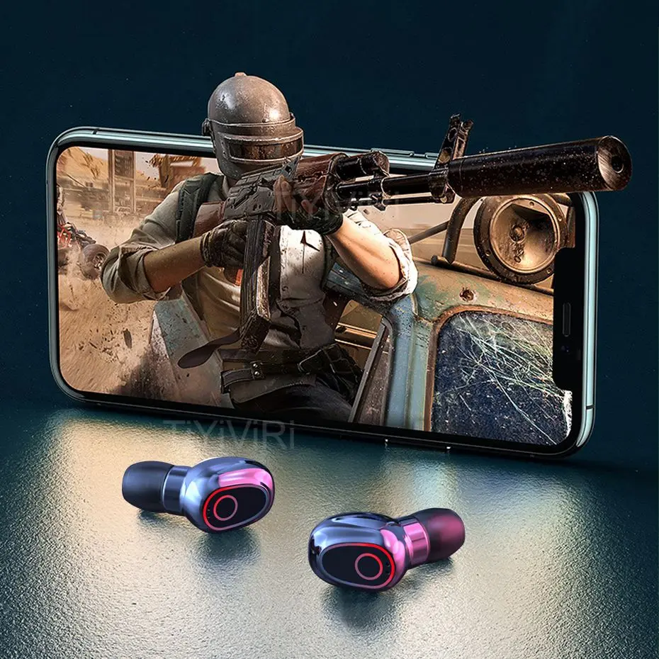 TWS Bluetooth 5 1 наушники беспроводные 9D стерео спортивные водонепроницаемые
