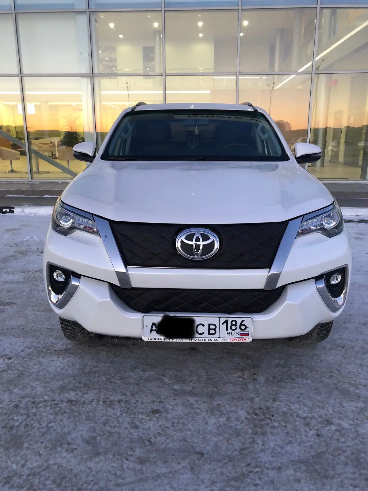 Утеплитель радиатора зимний для Toyota Fortuner 2015 – 2020 II (Комплект 2 детали) Тойота