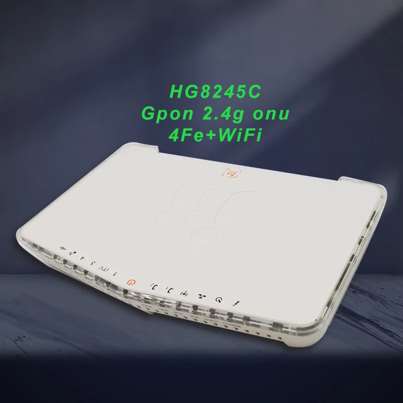 

5 pieces/lot HG8245C ONU GPON XPON EPON OLT 4FE+WIFI ONT Fiber Optic without power English version onu ont Secondhand router