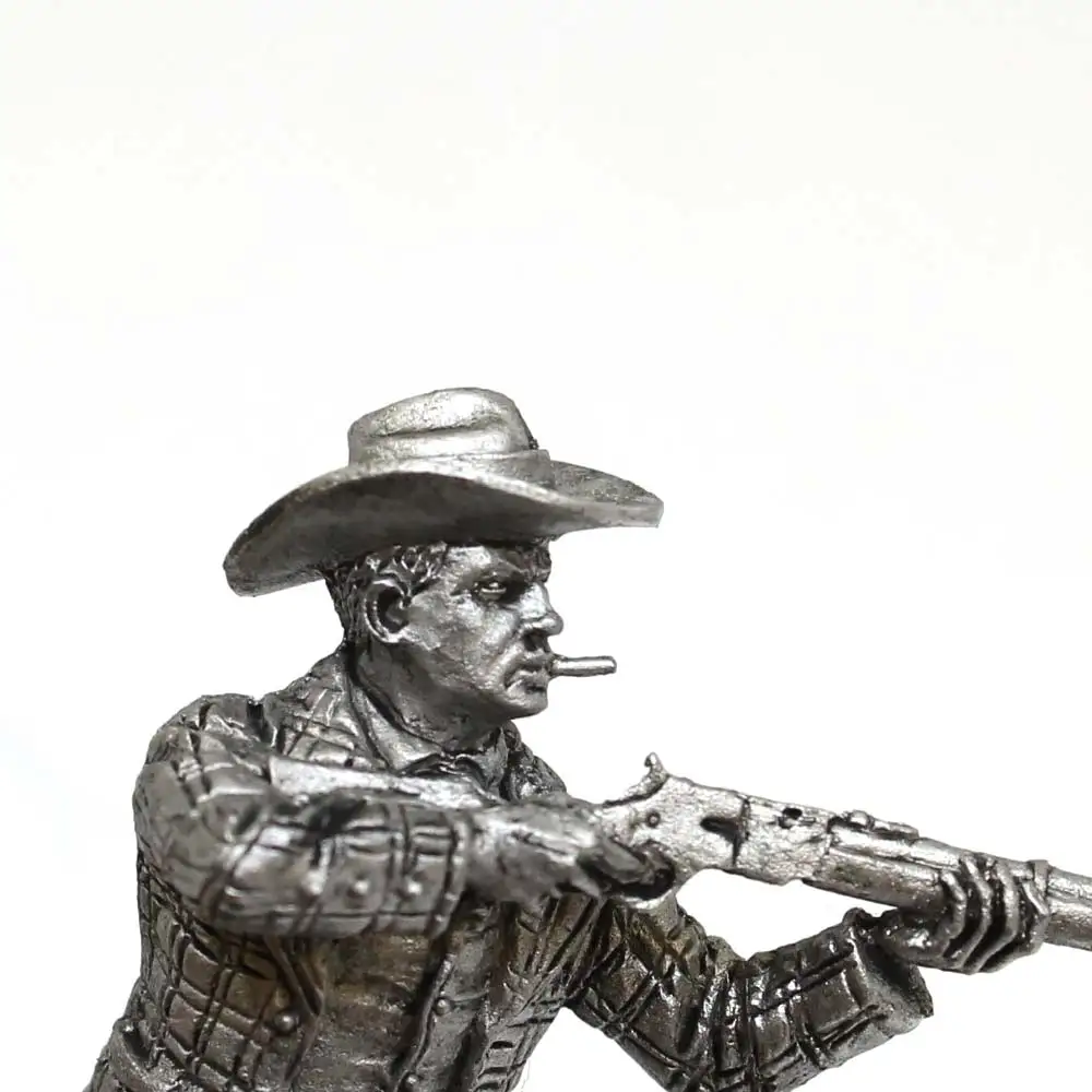 Ковбой с ружьем - оловянный солдатик фигурка 54 мм WW12 | Дом и сад