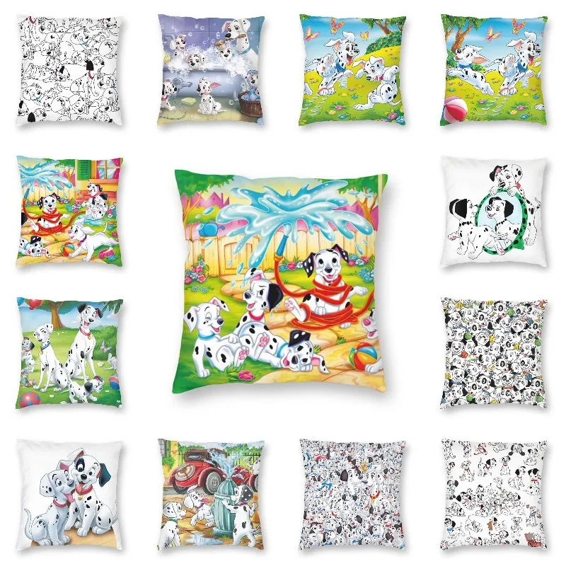 

Soft Dalmatian Puppy Throw Pillow Cover Home Decorative Custom Square Dalmatians Dog Cushion Cover 45x45cm Pillowcover for Sofa