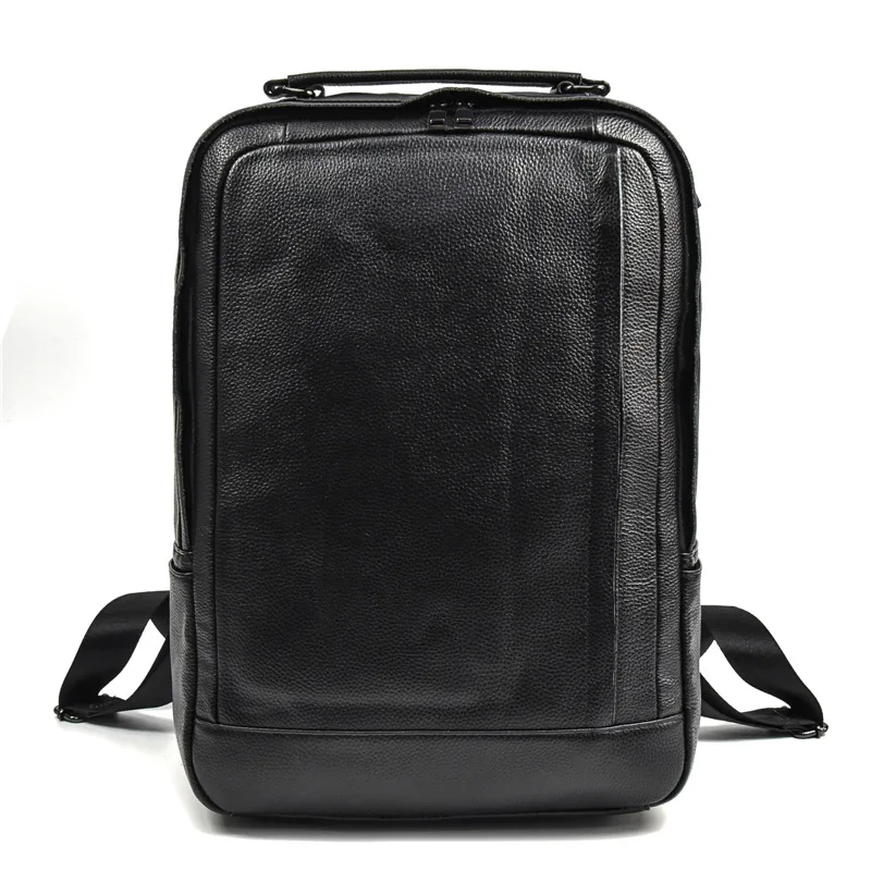 

New Brand Men Backpack Genuine Leather School Backpack Bag Fashion Waterproof Travel Bag Casual Leather Book Bag Male Backpack