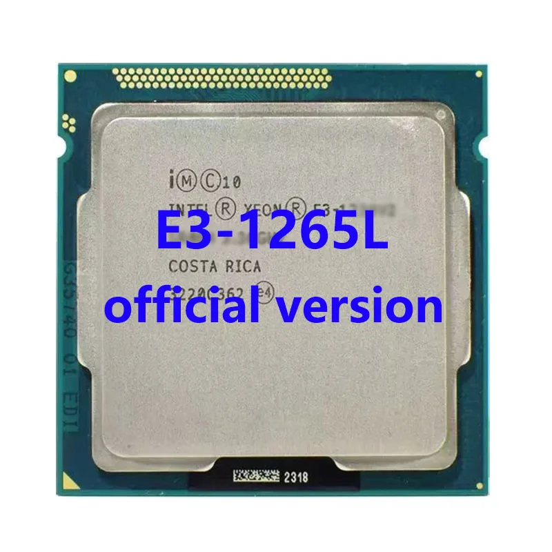 

E3-1265L 2.4Ghz Quad-Core 8mb Cache 45W LGA1155 Intel Xeon CPU Processor 4-Core For B75 H61 Motherboard For HP MicroServer Gen8