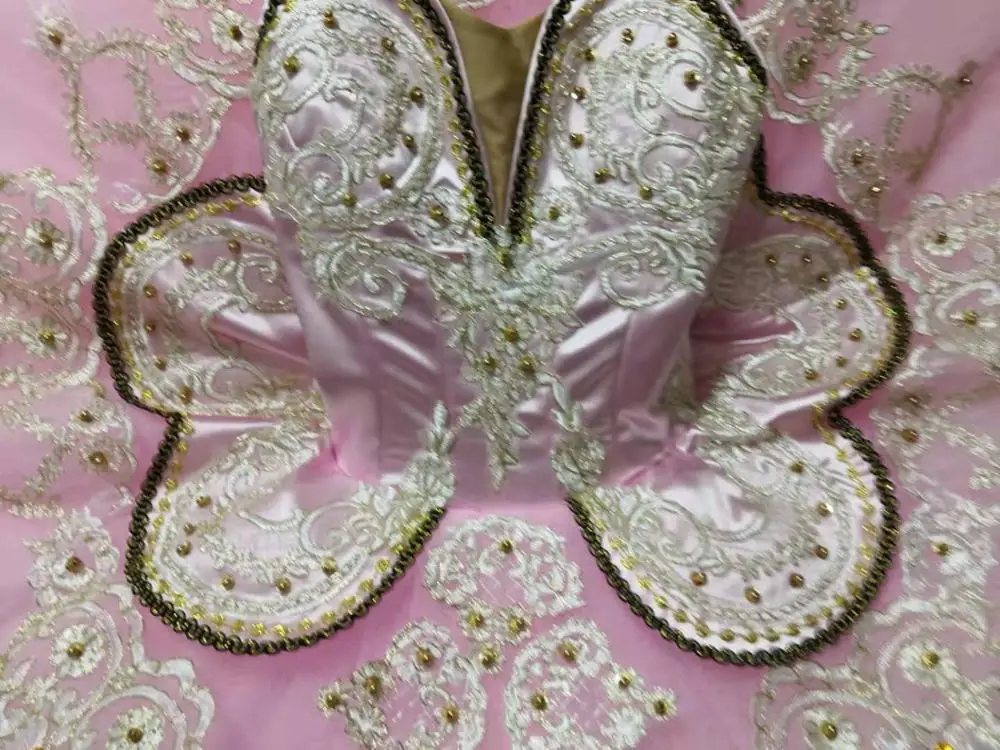 Профессиональный Костюм Балерины розовая сказочная фотография Классический для