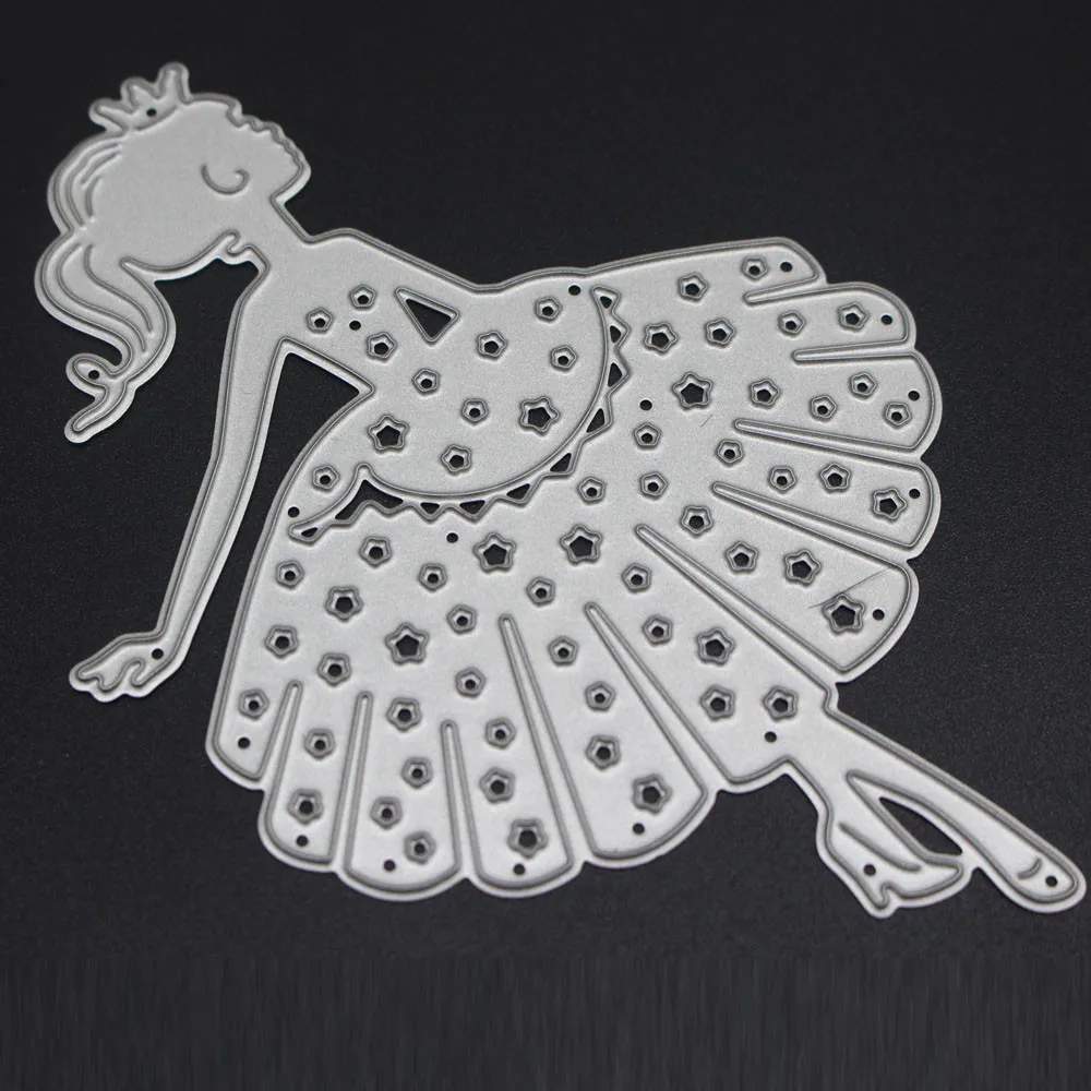 Платье Маленькая девочка металлические штампы трафареты для рукоделия