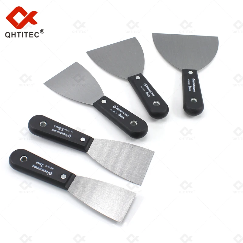 

QHTITEC 0102 Model Stainless Steel Putty Knife Seven-piece Set With Tool Bag Set 1-5 Inches Scrape Paint Hand Tools Hot Selling
