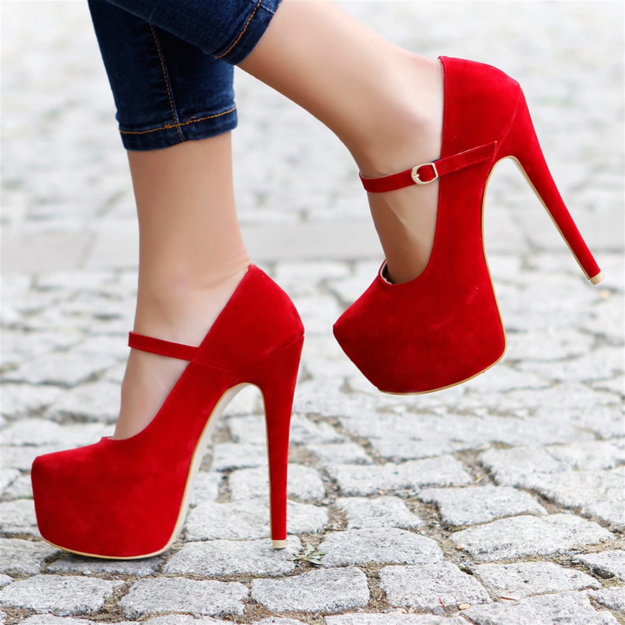 

MST-1046 Women Platform Heels Shoes Night Party Evening Dress High Fashion Sexy Thin Heels