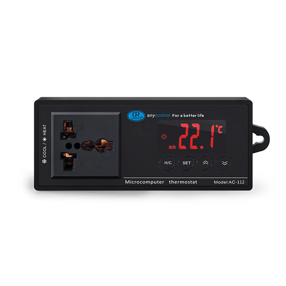 

Digital Thermostat Temperature Controller for Aquarium Fish Tank Day Night Dimming Thermostat with Plug Socket Regulator