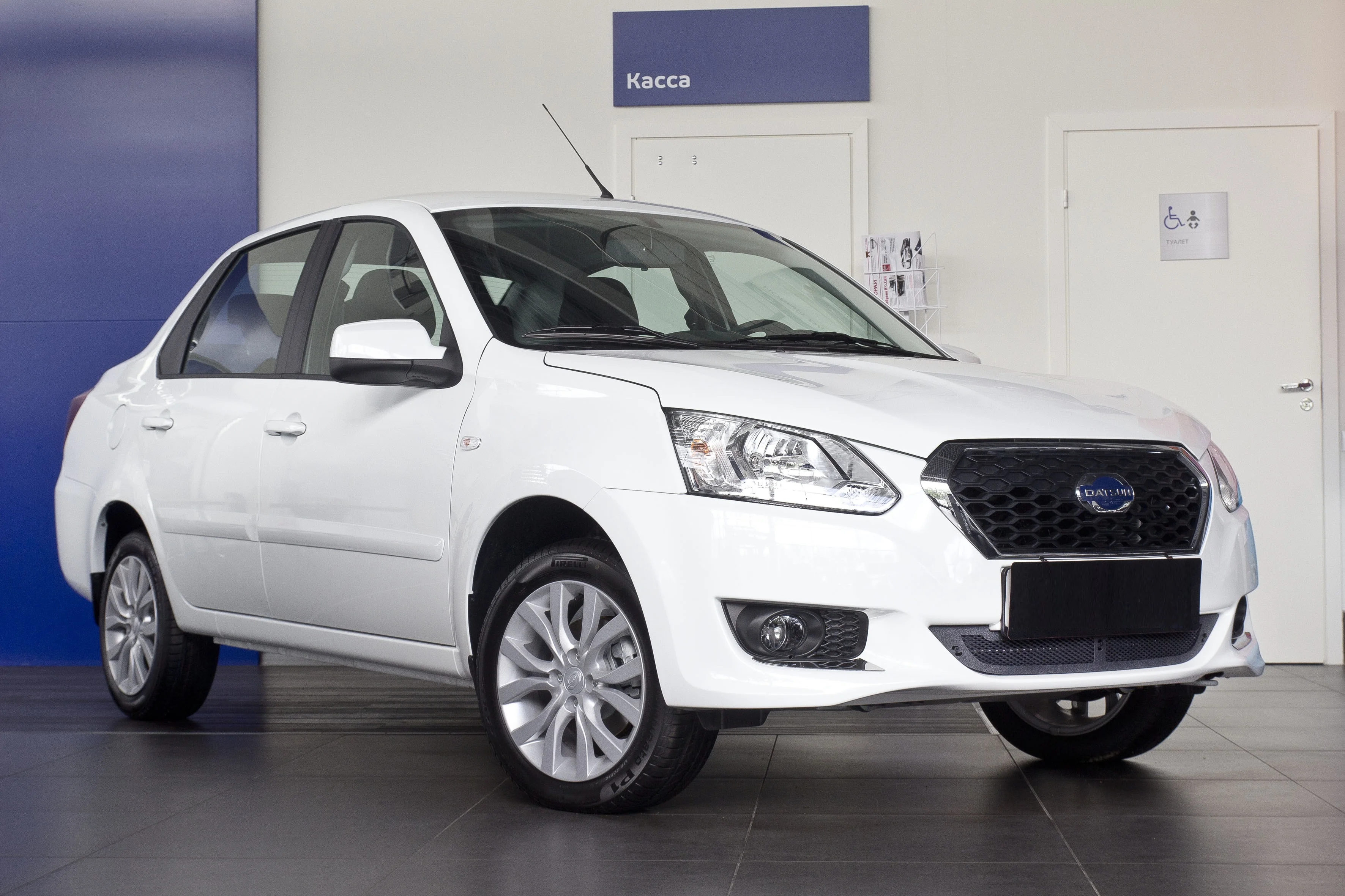 Защитная сетка решетки переднего бампера Datsun on-DO 2014- в бампер тюнинг - купить по