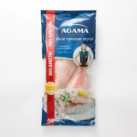 Красный окунь Agama филе свежемороженое 400 г | Frozen fish