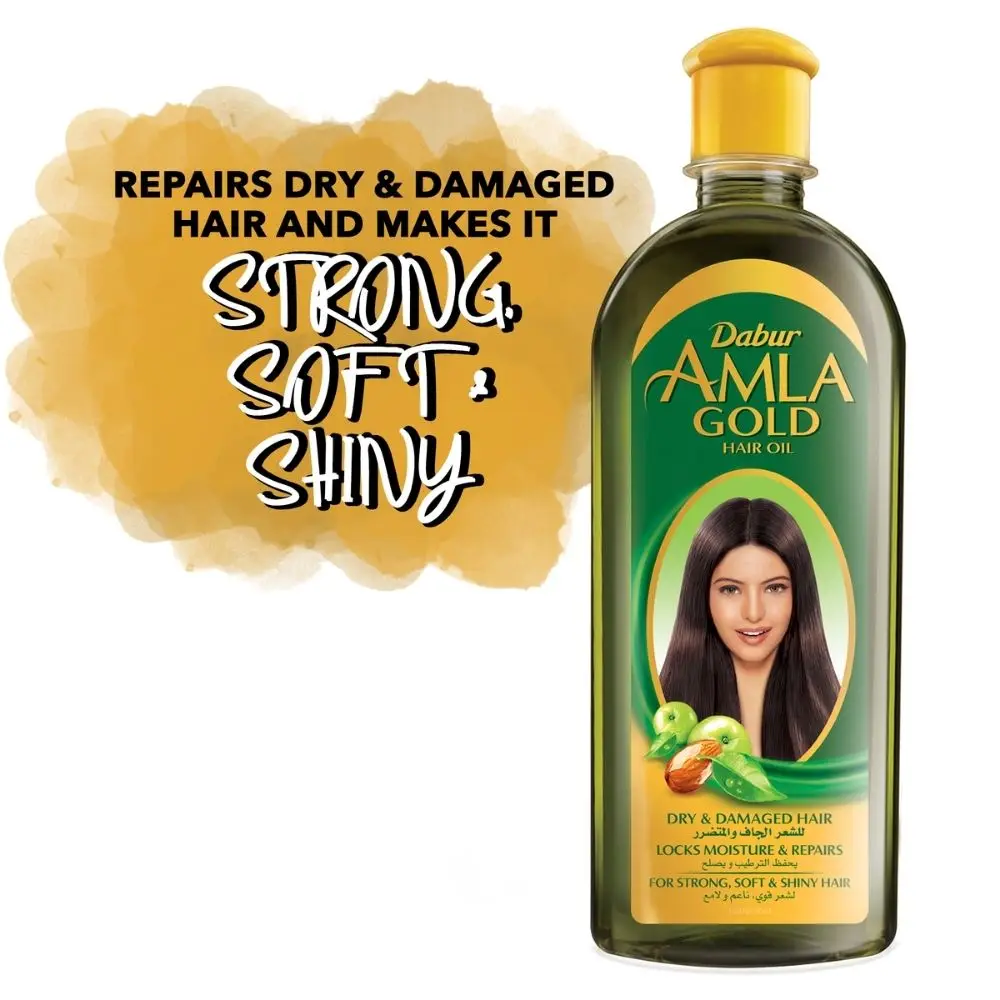 Dabur Amla Gold Gooseberry Hair Growth Care Oil 200 ML Strong Rapid Nourishing Prevent Loss Natural Original Vitamin E | Красота и