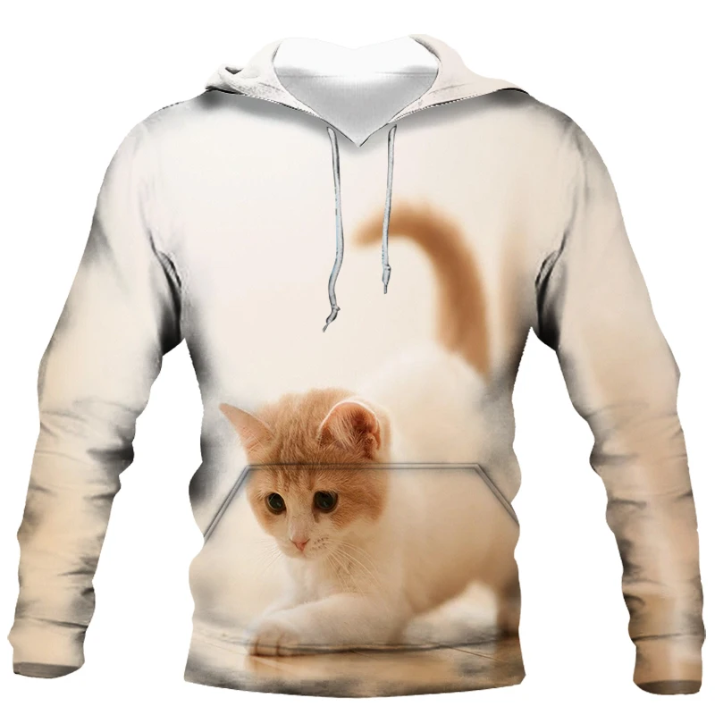 

Новый тренд милых животных 3D печать с капюшоном тонкий флисовый свитер для мужчин и женщин парный индивидуальный пуловер свитшот