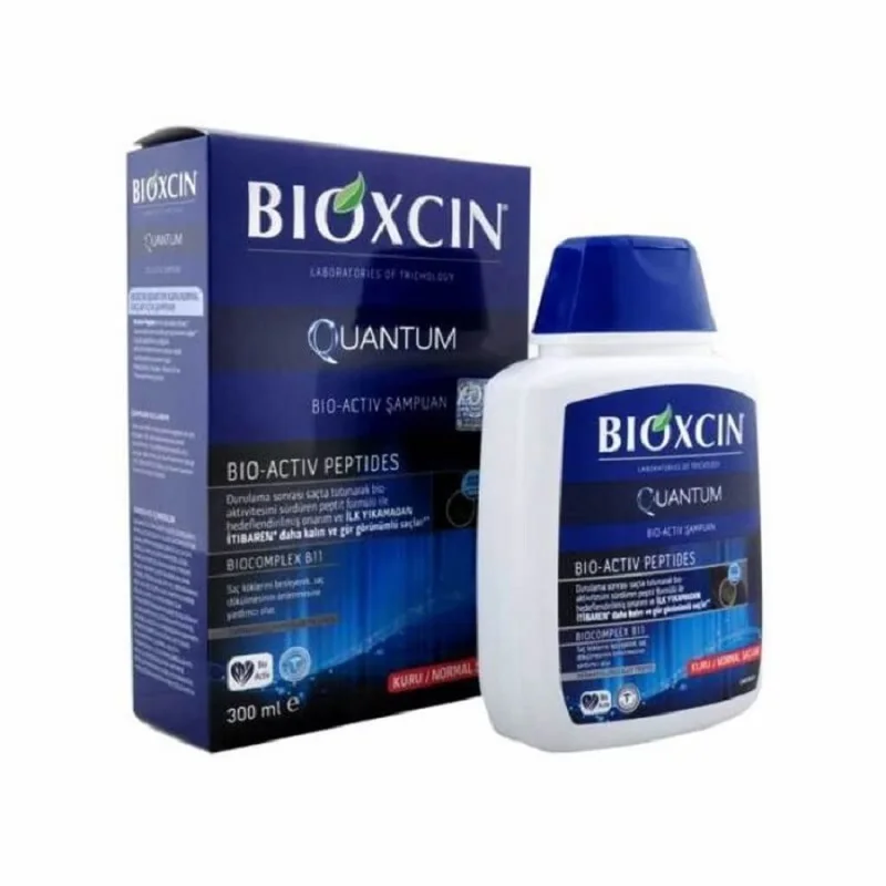 BIOXCIN Quantum Shampoo 300 ml Dry and Normal Hair Herbal Treatment Moisturizing Nourishing Oil Control Sebum Control