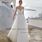 Lakshmigown, Пляжное свадебное платье с открытыми плечами, лето 2022, искусственная принцесса, свадебная Кружевная аппликация