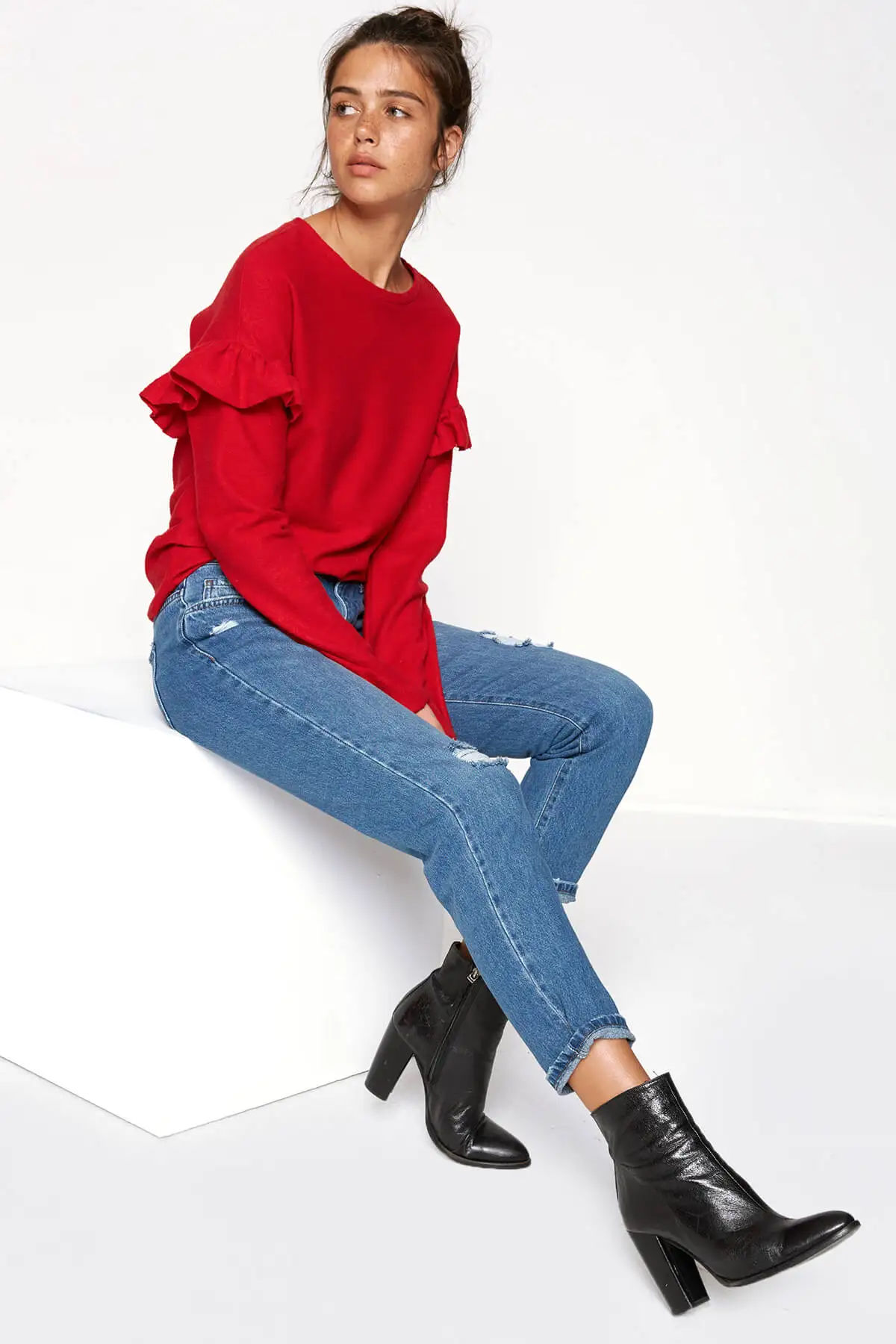 Женские джинсы цвета индиго Koton 8 KAL41304MD| |