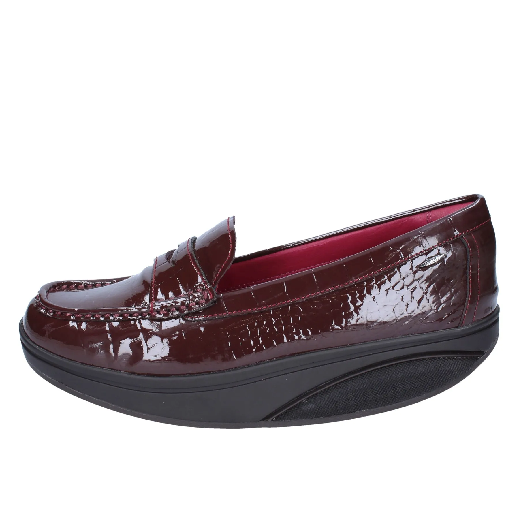 Женские туфли лоферы Цвет Бордовый|Обувь без каблука| |