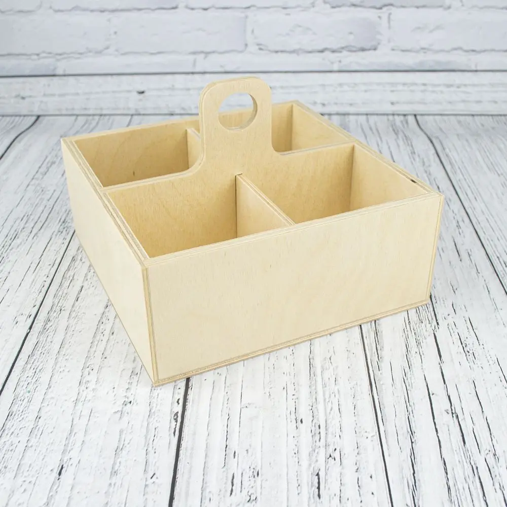 Переносной настольный органайзер для кухни деревянная чайная коробка с 4