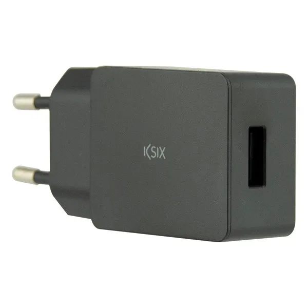 Настенное зарядное устройство + USB A к C кабель KSIX черный|Зарядки для планшетов| |