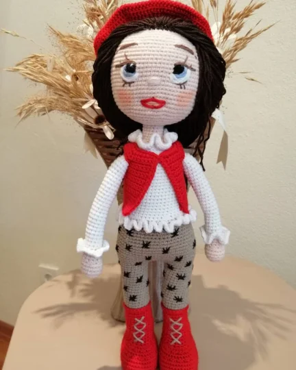 

Amigurumi Girl-Amigurumi Smart Girl-Amigurumi Doll Toy-Crochet Stuffed Animals-Toy for Baby-Toy for Decor-Handmade Knitting
