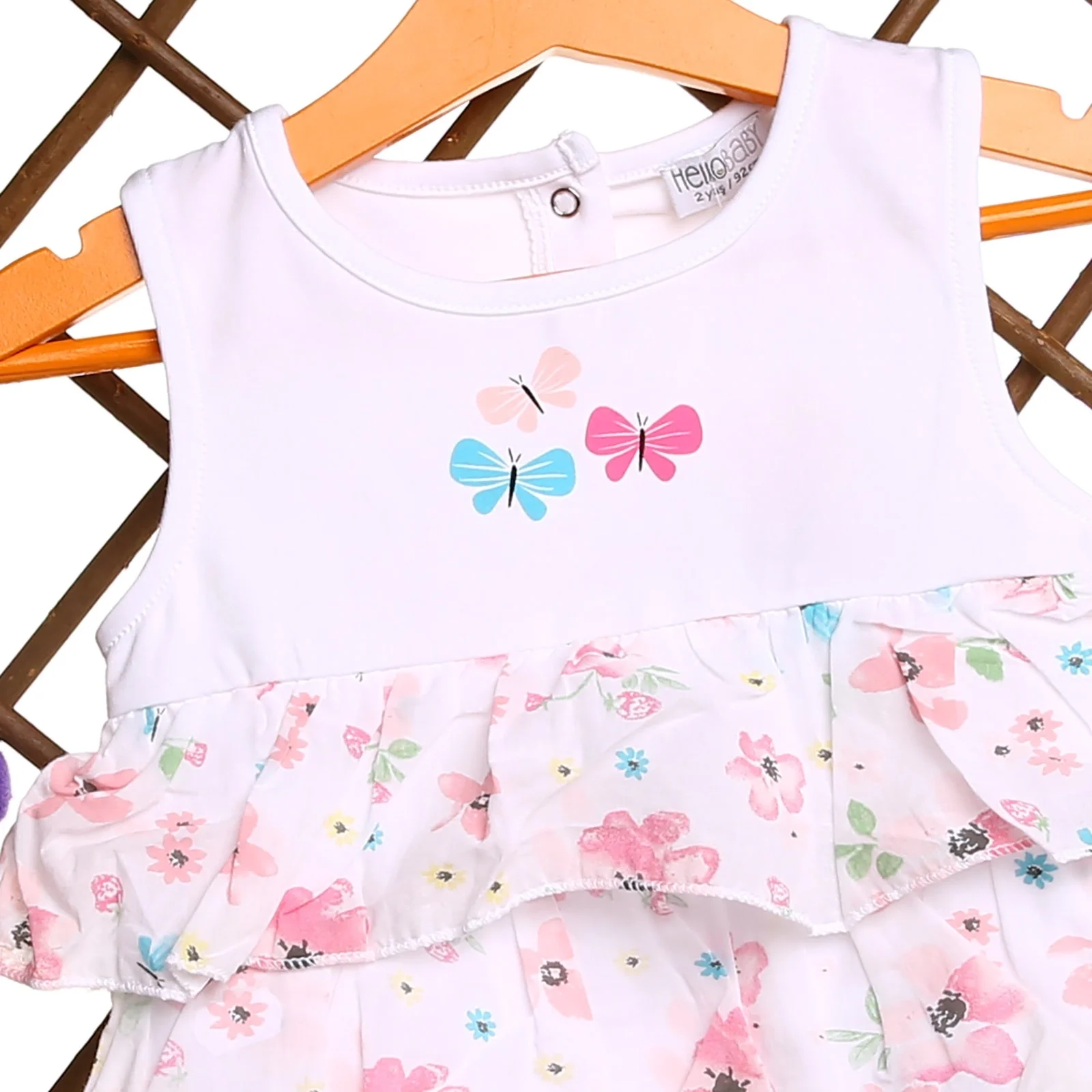 Ebebek HelloBaby/платье в цветочек для маленьких девочек; боди