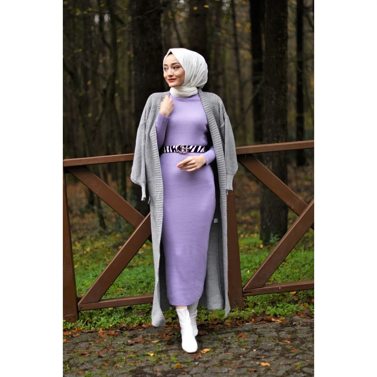 2 pieces Musulman Women Sets Muslim Abaya Turkey Dubai Women Clothing Hijab...